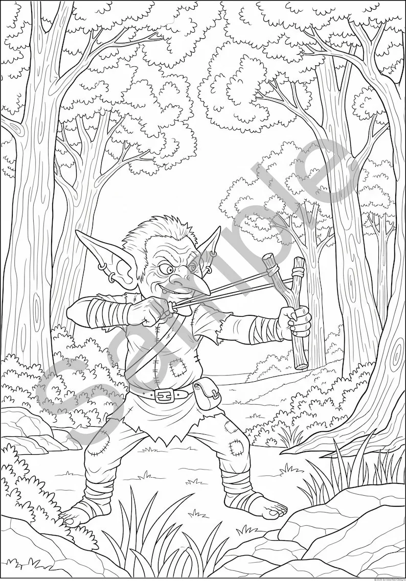 Thumbnail 3 for Mythical Creatures Coloring Pages PDF