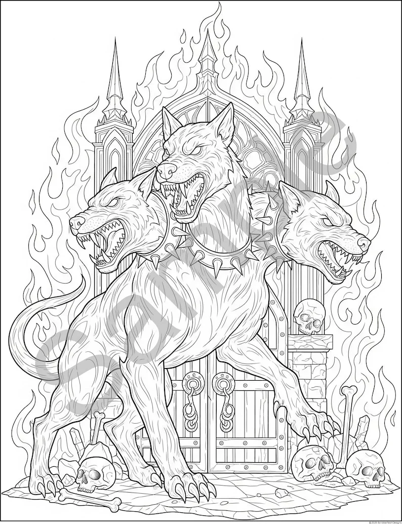 Thumbnail 4 for Mythical Creatures Coloring Pages PDF